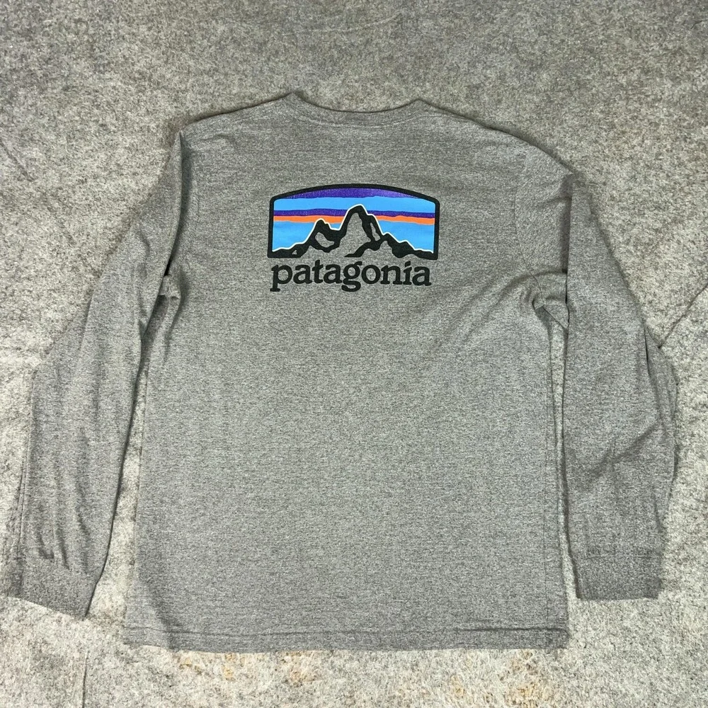 Patagonia Shirt Mens Medium Responsibili Tee‎ Hiking Outdoors Long Sleeve Gorp